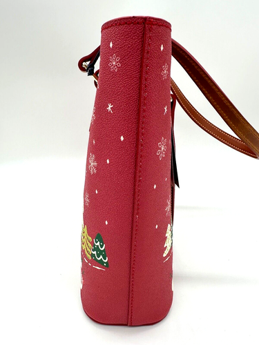 Disney Dooney and & Bourke Family Christmas Tote Bag Mickey Minnie 2024 NWT - Picture 5 of 8