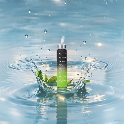 3PCS Gradient Sports Water Bottles Set BPA-Free Leakproof Time Marker - Picture 7 of 14