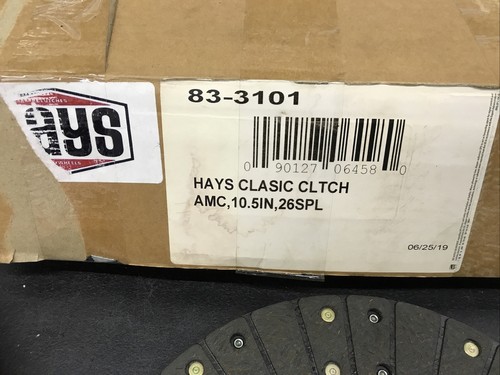 Hays 83-3101 Classic Clutch Kit 1976-81 AMC 304 V8 & Jeep CJ 255/232 L6 10.5" - Picture 3 of 11