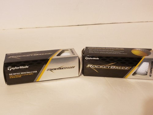 2-Sleeves of 3 (6 Total Balls) TaylorMade RocketBallz 60 Compression Golf Balls - Picture 2 of 11