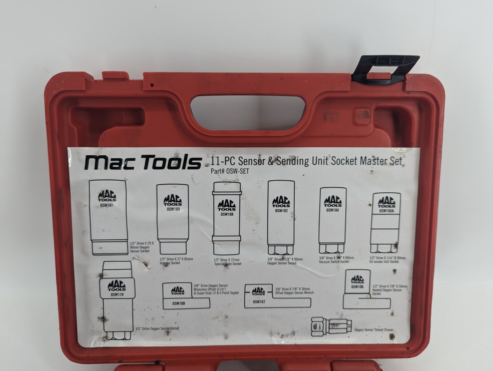 Mac Tools 11 piece Sensor & Sending unit Socket Master set - Picture 4 of 4