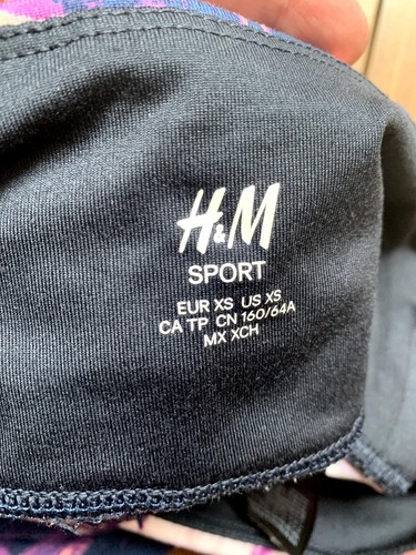 H&M Yogahose, lila/rosa, Gr. XS - Bild 3 von 4