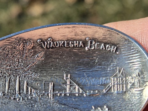 Vintage Possibly Antique Waukesha Beach Pewaukee, WI SMCO Sterling Silver Spoon - Picture 4 of 24