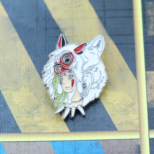 Princess Mononoke Kodama ashitaka Brooch Brosche Pin Metal Badge Otaku Kids Gift - Picture 8 of 18