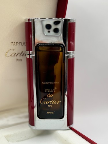 MUST DE CARTIER BY CARTIER 50ML EDT VINTAGE SPLASH (NEW WITH BOX) - Picture 4 of 7
