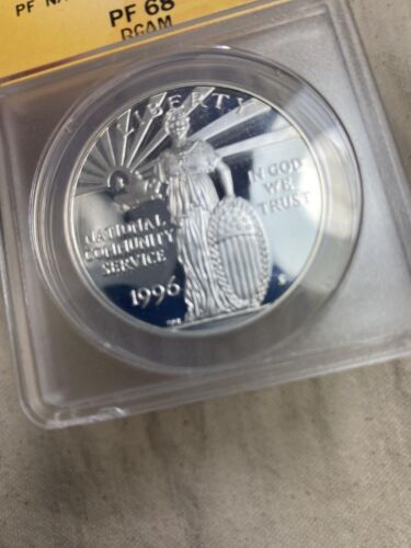 1996-S National Community Service Proof Silver Dollar in ANACS PR 68 DCAM - Picture 6 of 10