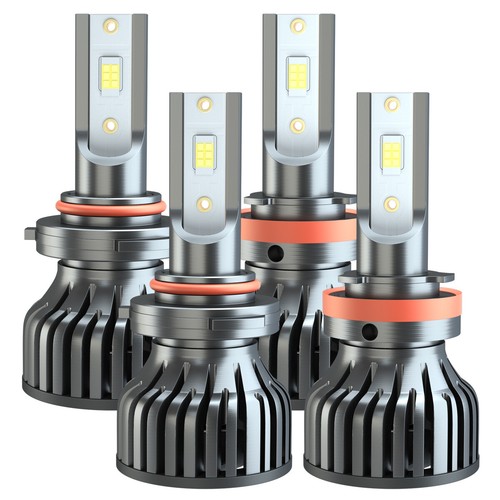 Combo 4X faros delanteros LED bombillas haz alto bajo F8 para Toyota Prius 2010-2015 - Imagen 2 de 10