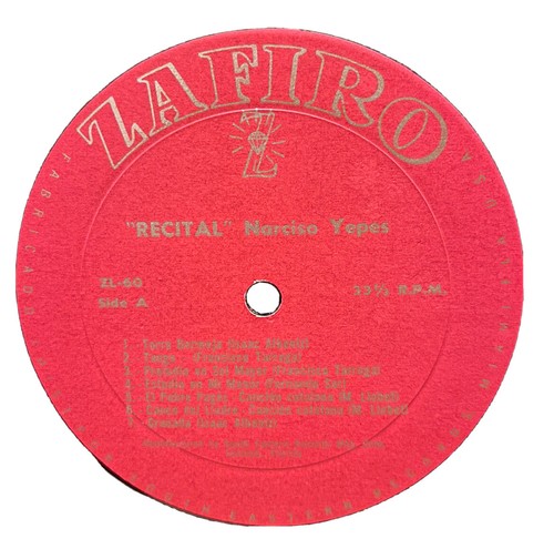 Spanish Guitar: NARCISO YEPES - RECITAL Vinyl LP Zafiro Z-L 60 American Pressing - Picture 4 of 4