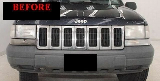 Jeep Grand Cherokee 1993-1998 parrilla cromada moldura garantía 1994 1995 1996 1997 Foto 4 de 4