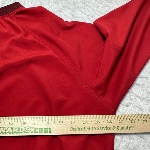 Vintage Ashworth Molson Beer Windbreaker Jacket Red Long Sleeve Mens Size XL - Picture 11 of 12