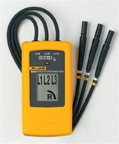 Fluke 9040 Digital Phase Rotation Indicator Tester Meter li - Picture 2 of 3