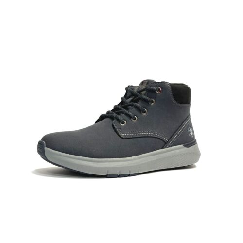 LUMBERJACK SCARPE UOMO STIVALETTI SCARPONCINI SNEAKERS ALTE NEIL NAVY BLU - Foto 2 di 6