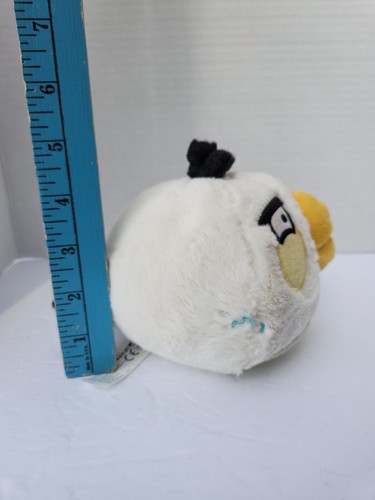 Peluche Angry Birds bianco medio 5" Matilda peluche uccellino film Rovio - Foto 8 di 11