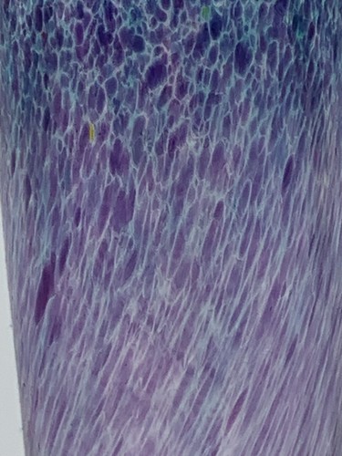 VTG Kosta Boda Artist Signed B. Vallien Purple Blue Bud Vase Windpipe - Picture 7 of 14