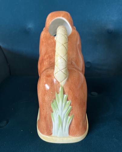 Italian Glazed Earthenware Gorilla Form Pitcher Andrea West Signed - Picture 6 of 7
