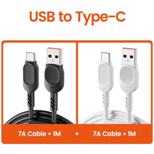 100 Watt Turbo Schnellladekabel USB Typ C Datenkabel Handy Silikon Toocki - Bild 2 von 19