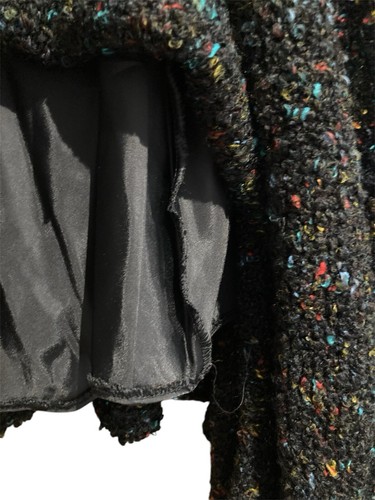 Maggie Carol Boucle Skirt XL 14-16 Lagenlook Black High Low Shape Multicoloured - Picture 4 of 8