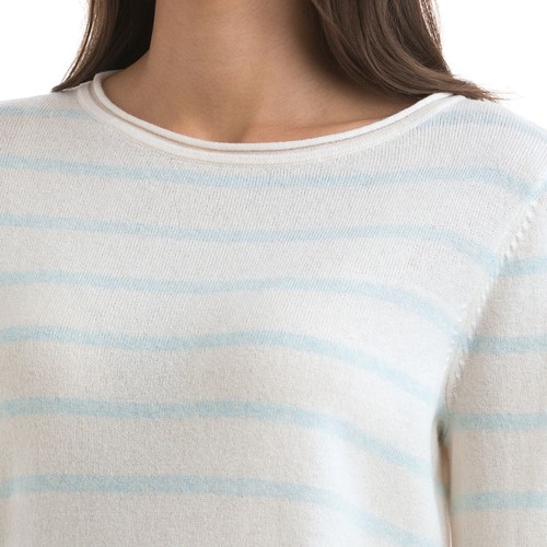 Vineyard Vines S Pullover Merinowolle Kaschmir mehrere Streifen U-Boot-Ausschnitt creme 148 $ - Bild 16 von 16