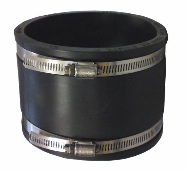 110mm or 4" Bandseal Type Flex Seal Rubber Coupler Cast Iron - Plastic Universal 110mm or 4" Bandseal Type Flex Seal Rubber Coupler Cast Iron - Plastic Universal