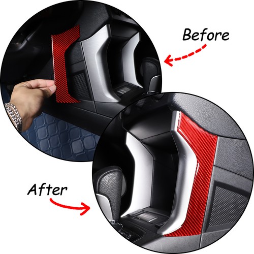 Fit For 2013-2018 Subaru Forester Shifter storage compartment side trim Sticker - Picture 23 of 23