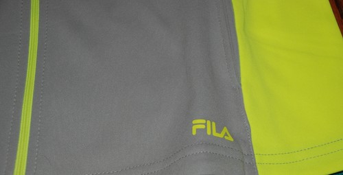 NWT $65 Women's FILA Gray & Safety Yellow LS Zip Front May Hoodie - Picture 4 of 5