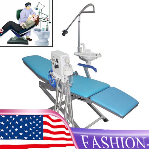 NEW Dental Examination Chair Unit Folding Handpiece Turbine LED Light 3 Type - Picture 31 of 42