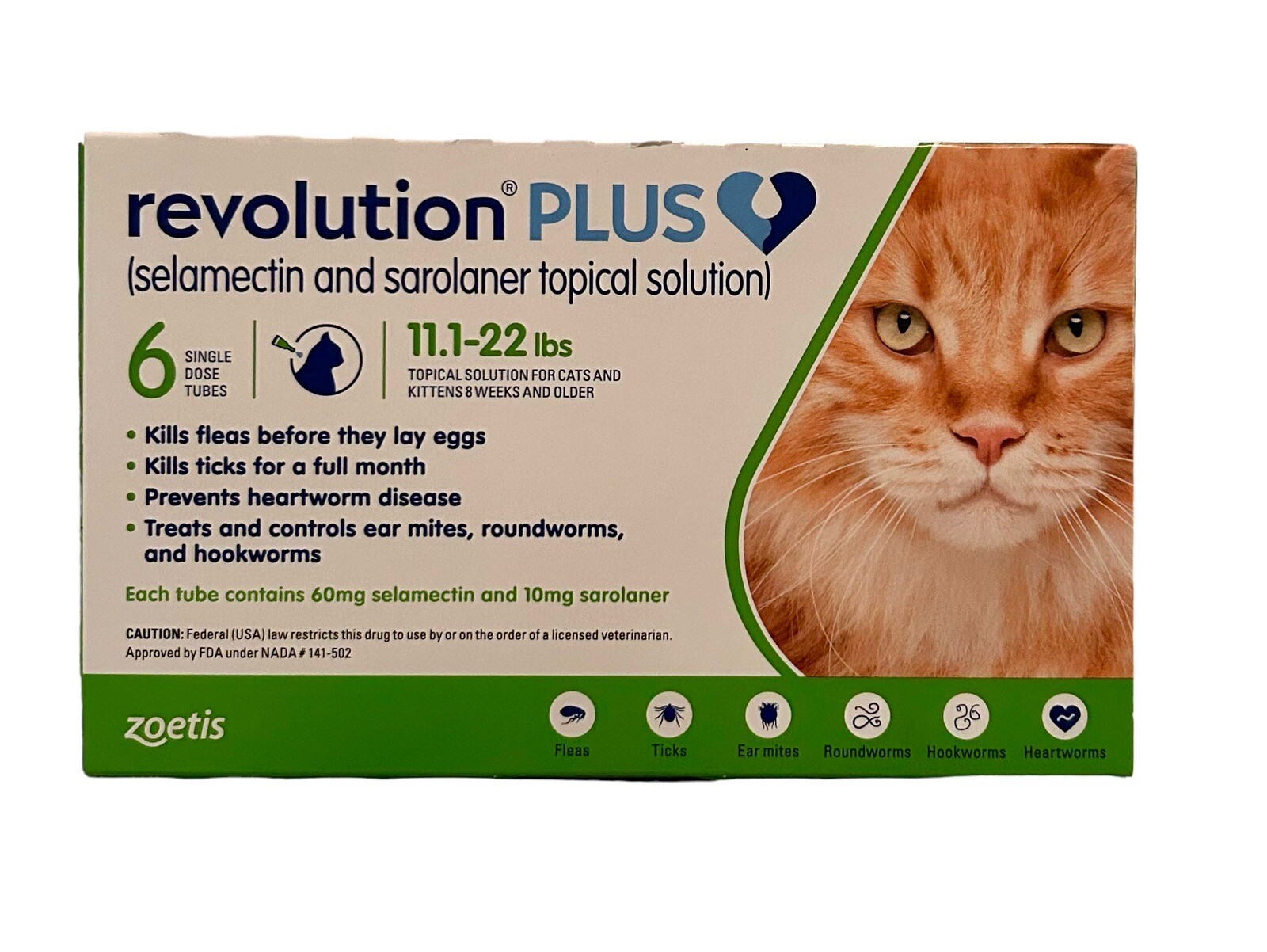 Revolution Plus Cats Large Cats 11.1 22 lbs 6 month supply