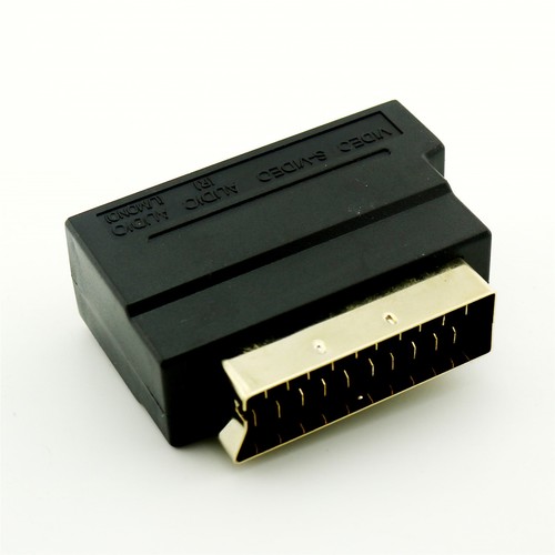 SCART to 3 RCA Phono Audio & Composite Video & 4 pin S-Video SVHS AV TV Adapter - Picture 5 of 6