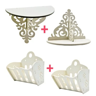 MAKA GARDEN Fioriere Da Parete Porta Piante Arredo In Legno Per Muro Casa Giardino Kit da 2