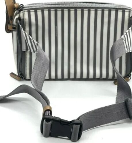 TwelveLittle Striped Crossbody/Waist Fanny Pack Pouch Baby Diaper Bag - Picture 2 of 9