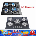 Built in Tempered Glass Gas Cooktop 5 Burners Kitchen Gas Stove Cooktop 30"
