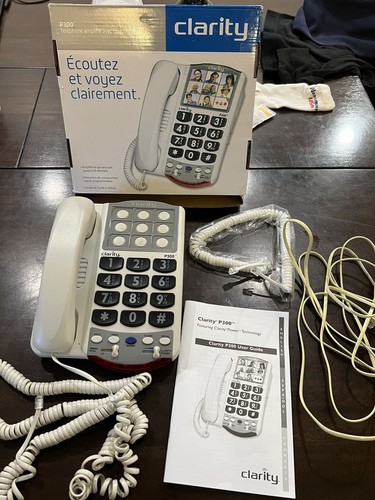Teléfono amplificado Clarity Power Technology P300 botón grande imagen marcación perfecta - Imagen 1 de 4