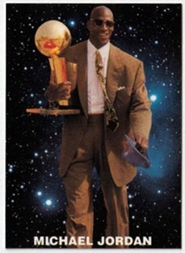 MICHAEL JORDAN 'NBA CHAMPIONSHIP TROPHY' - HE'S OUT OF THIS WORLD CARD - Bild 2 von 3