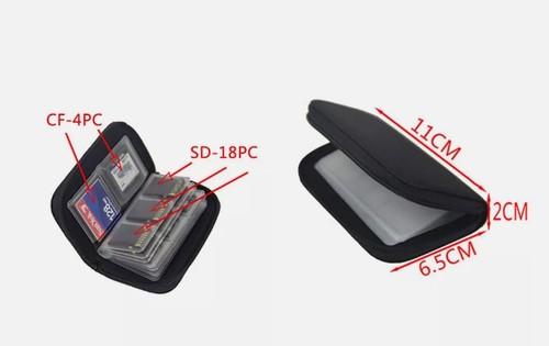 22 Slots Storage Bag Carrying Case Holder Wallet CF SD Micro SD Memory Card AU - Picture 4 of 4