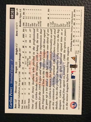 1997 Score Hobby Reserve  Baseball - Pick A Card -#HR331 - #HR550 - Picture 99 of 367