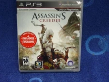 Assassin's Creed III (Sony PlayStation 3, 2012) Manual Included NICE