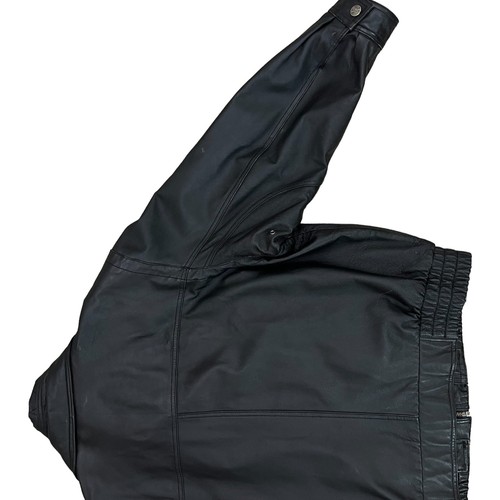 Chaqueta de moto de cuero negra XL Wilsons de colección - Imagen 6 de 13