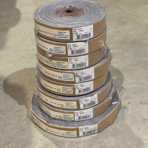 Indasa Rhynoblue 38mm x 50m Emery Cloth Roll. Full 50 Metre roll! (Select Grit) - Picture 3 of 3