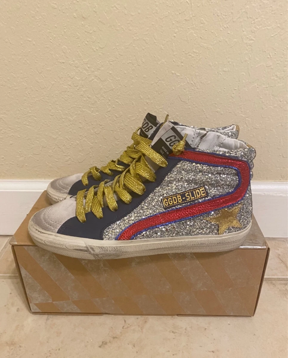 Golden Goose Women s Glitter High Top Sneakers Size 35