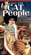 Colorful illustrations of cats, Fantasy, Tarot of the Cat People Deck