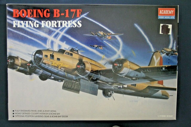 Academy 1 72 Boeing B 17f Flying Fortress Fort Alamo Plastic Model Kit 2142