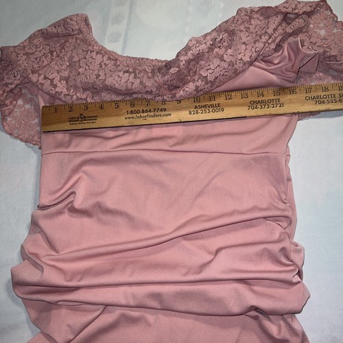 NWT Dance Fairy Molliya Women's Maternity Rose Lace Top. Size Large - Picture 5 of 8