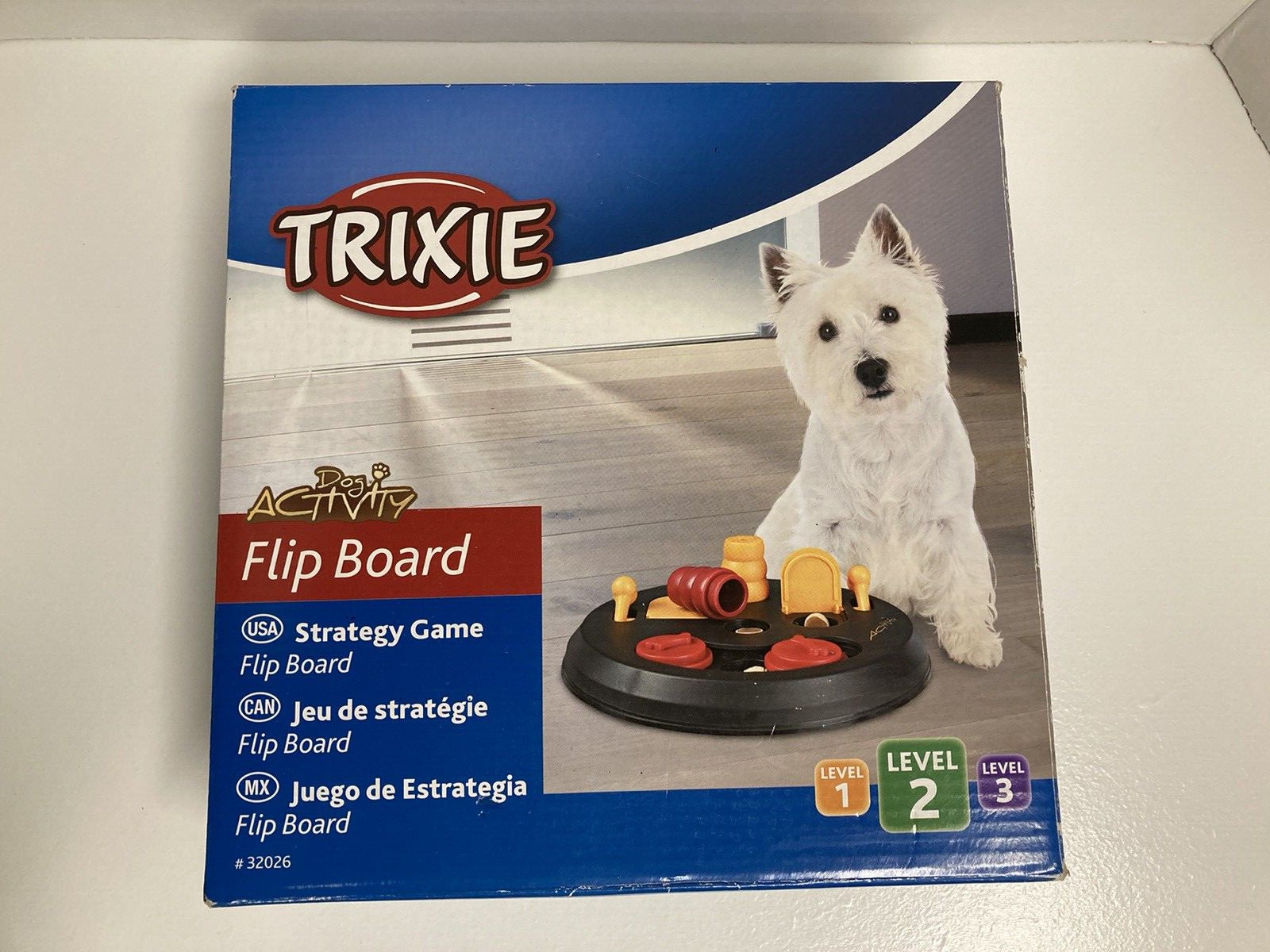 Trixie Dog Activity Flip Board Level 2 Strategy Game for Dog