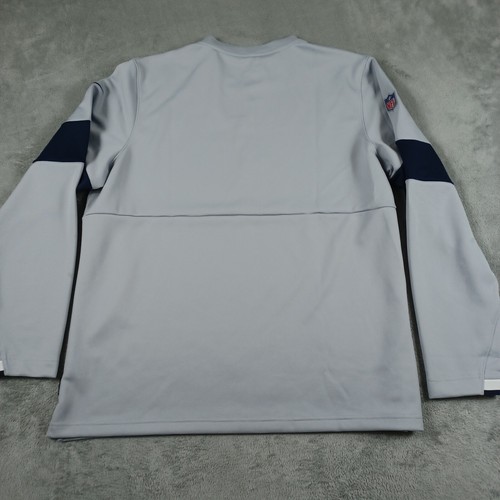 Seattle Seahawks Sweater Mens XL Gray Nike NFL 1/4 Zip Pullover On Field - Picture 6 of 8