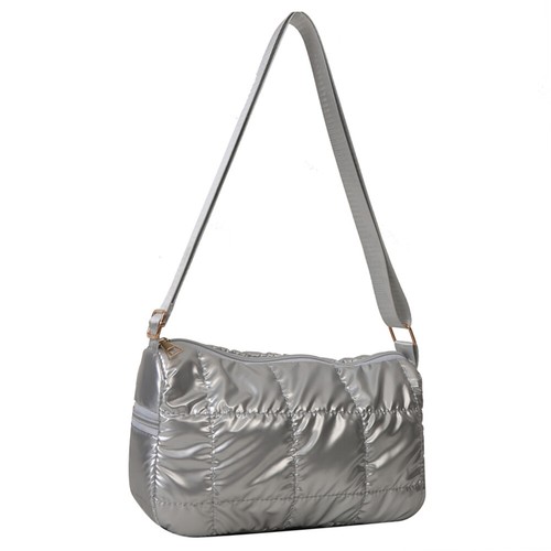 Women Small Tote Bag Fashion Crossbody Bag Solid Color Quilted for Autumn Winter - Picture 4 of 11