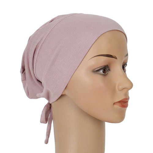 Mujeres Musulmanas Bajo Bufanda Hijab Gorra Bandana Prendas para la cabeza Sombrero Interior Turbante Envoltura - Imagen 28 de 41