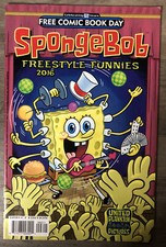 FCBD 2016 SpongeBob Freestyle FUNNIES #1  Comic Book. In New Bag And Boarder.
