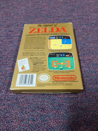 The Legend of Zelda (Nintendo Entertainment System, 1987) NES Complete in Box - Picture 4 of 12