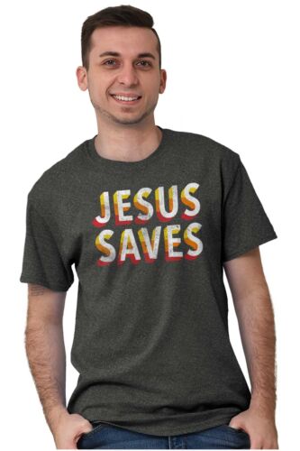 Religious Christian Jesus Saves Graphic T Shirt Men or Women - Bild 6 von 8