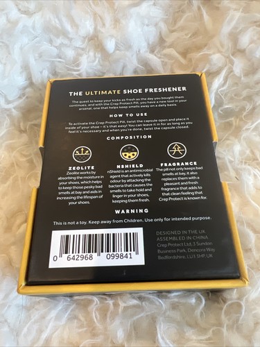 Crep Protect Pill ~ The Ultimate Shoe Freshener Pack Of One (2 Pills Per Pack) - Picture 2 of 3